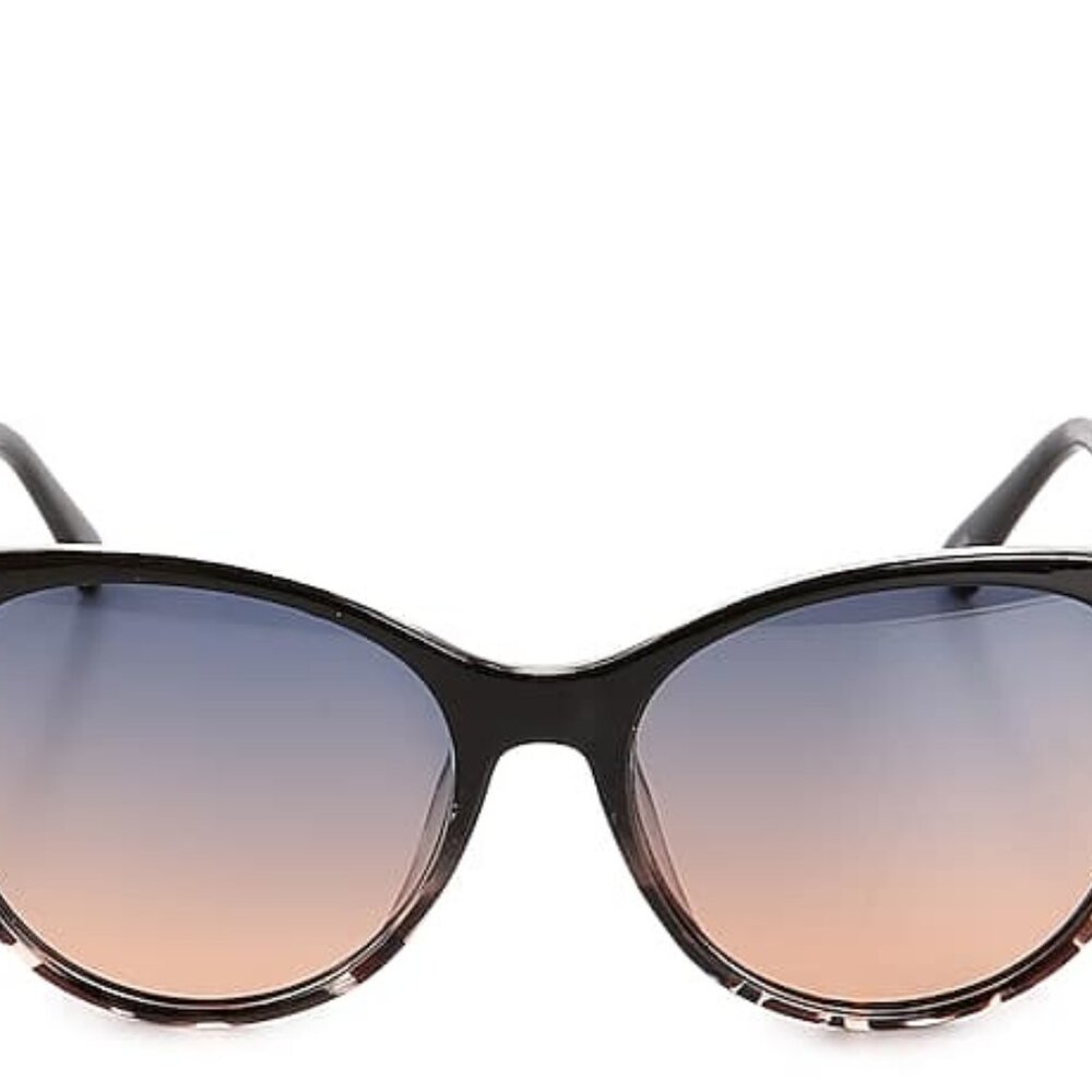 NWT Kelly & Katie-Honolulu Sunglasses, Black/Rose Gold Metallic